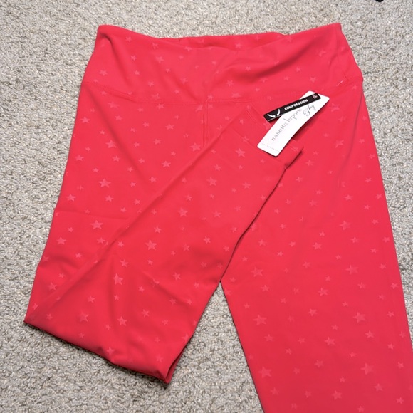 Nanette Lepore coral stars compression 7/8th length leggings, NWT - Picture 5 of 5